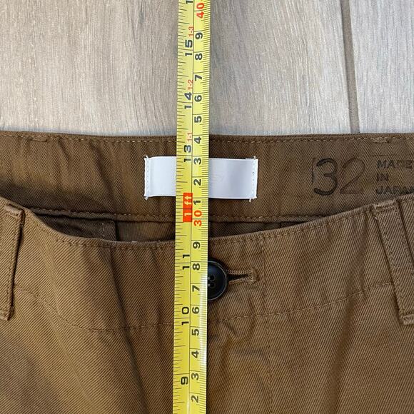 MOUSSY Vintage Women’s Pants Size 32 Brown Tapered Chino Made in Japan - Picture 5 of 8